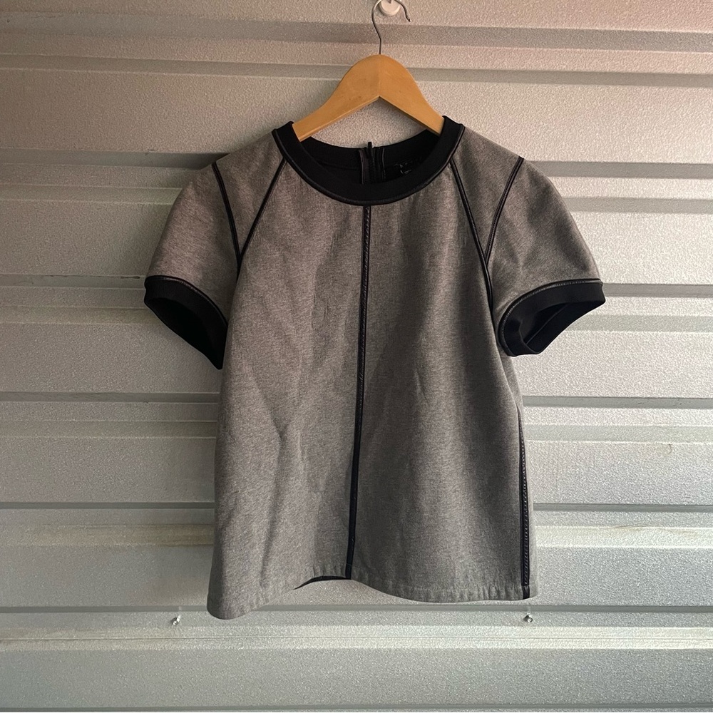 Theory Lomy Patterson Puff Sleeve Top